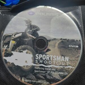 vintage 2008 Polaris Sportsman DVD promotional discs used to showcase the XP 850